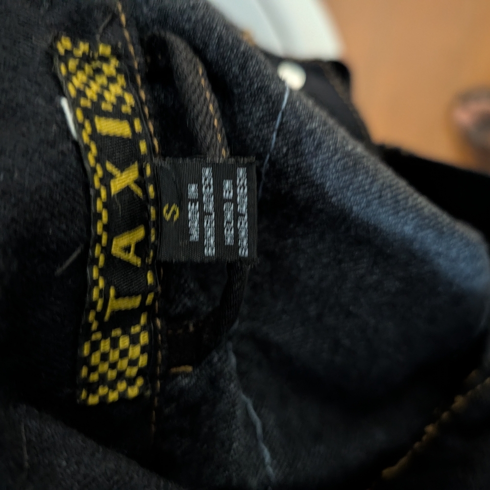 Taxi Black denim Shirt Dress patched and frayed details Size S - Picture 8 of 8